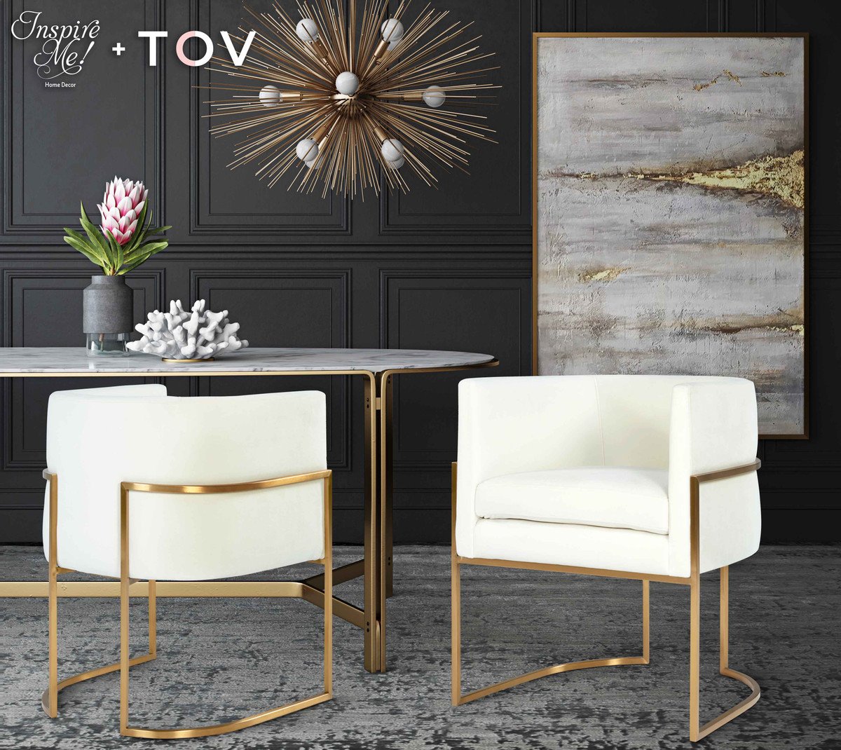 Giselle Velvet Dining Chair By Inspire Me! Home Decor