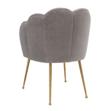 Load image into Gallery viewer, Peony Grey Velvet Dining Chair