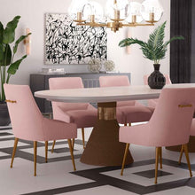 Load image into Gallery viewer, Beatrix Pleated Velvet Side Chair