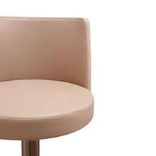 Load image into Gallery viewer, Loosha Cafe Au Lait and Rose Gold Adjustable Stool