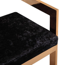 Load image into Gallery viewer, Marquee Black Velvet Bar Stool