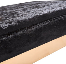 Load image into Gallery viewer, Marquee Black Velvet Bar Stool