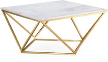 Load image into Gallery viewer, Leopold White Marble Cocktail Table
