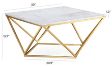 Load image into Gallery viewer, Leopold White Marble Cocktail Table