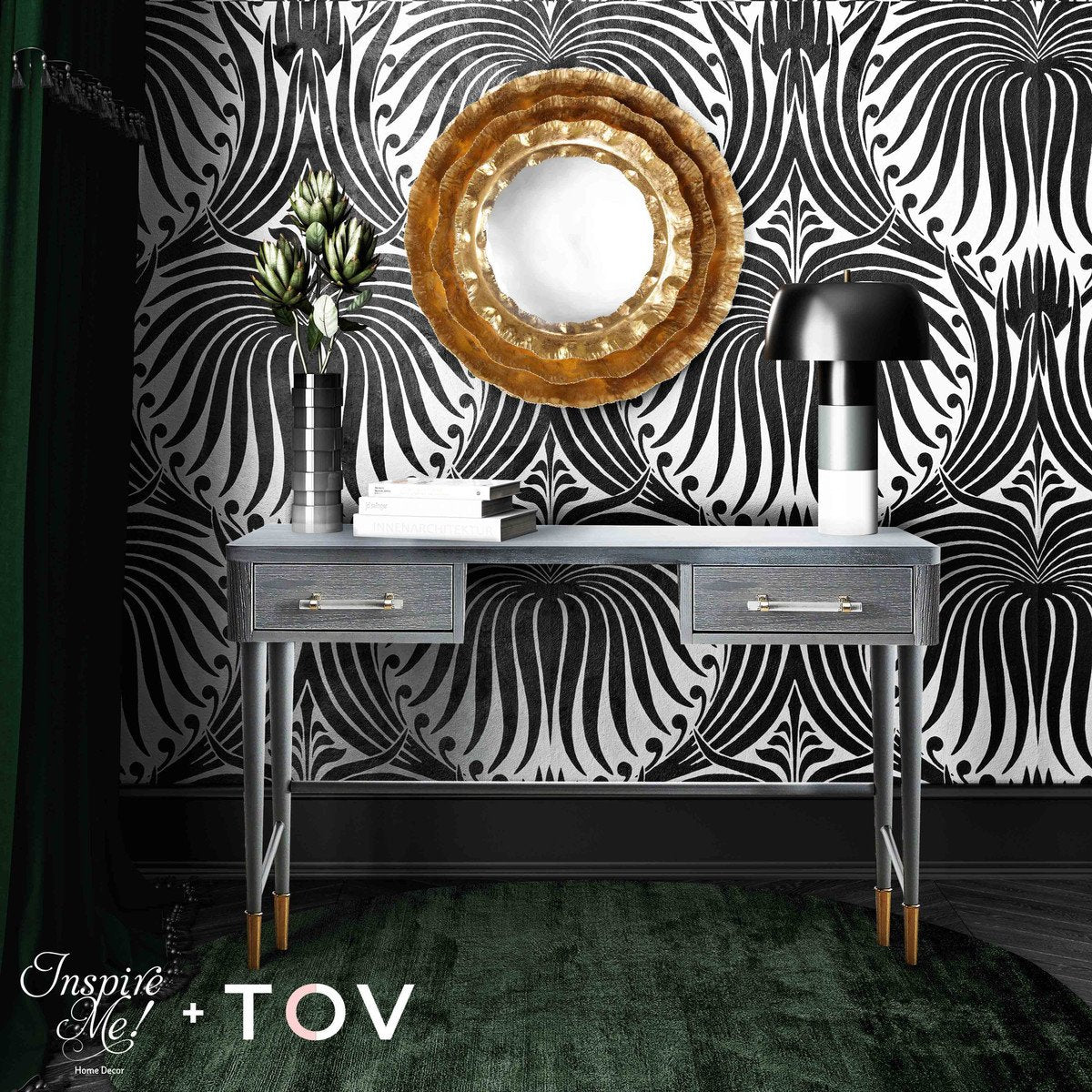 Talia Desk By Inspire Me! Home Decor