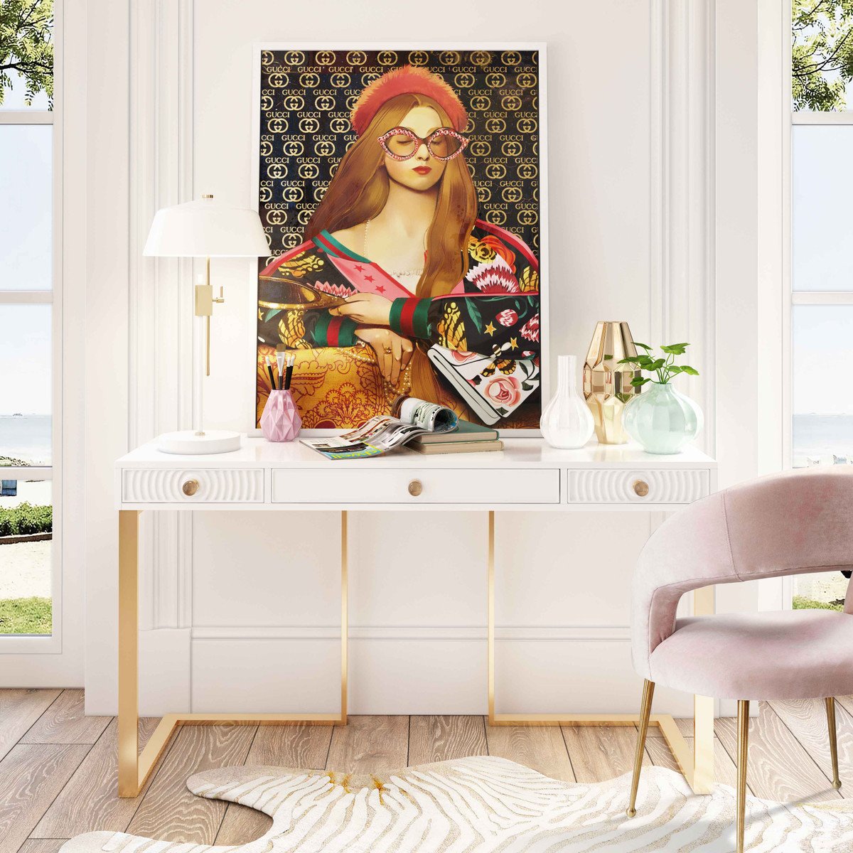 Janie Lacquer Desk