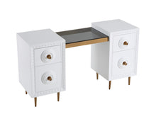 Load image into Gallery viewer, Bovey White Lacquer Desk