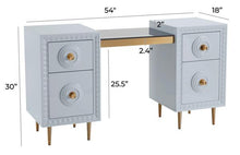 Load image into Gallery viewer, Bovey White Lacquer Desk