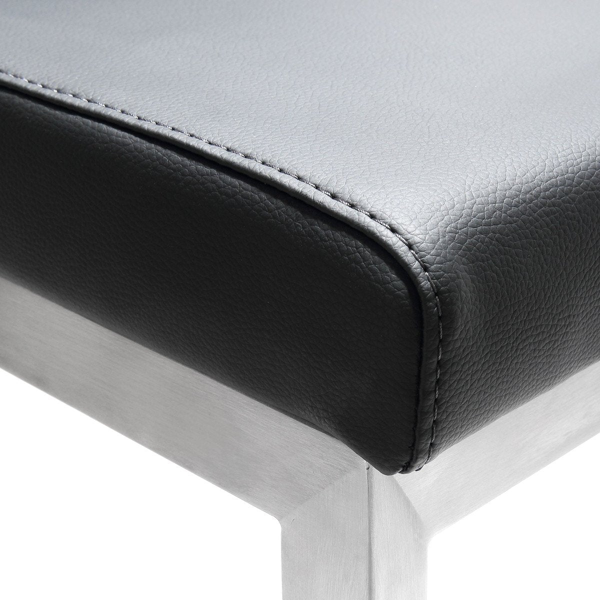 Parma Stainless Steel Counter Stool (Set of 2)