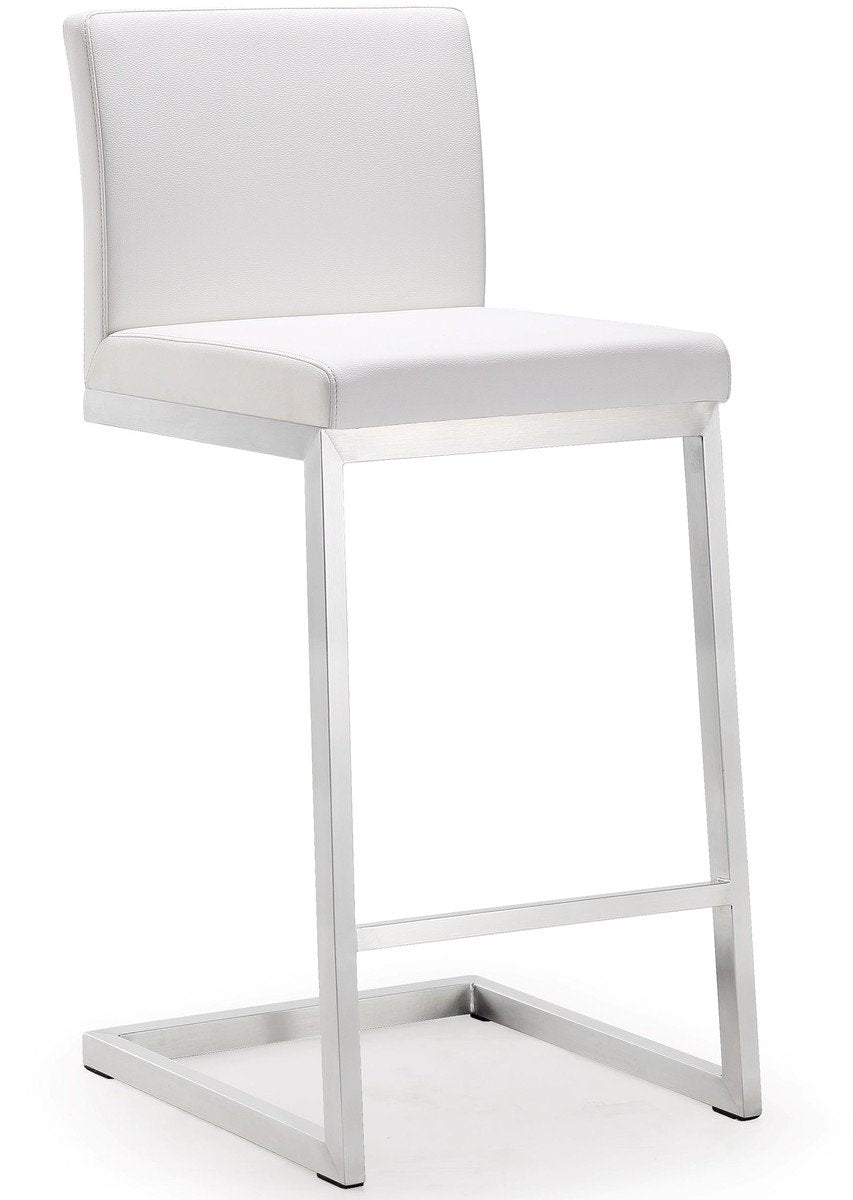 Parma Stainless Steel Counter Stool (Set of 2)