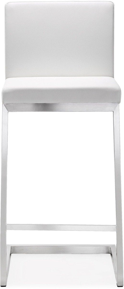 Parma Stainless Steel Counter Stool (Set of 2)