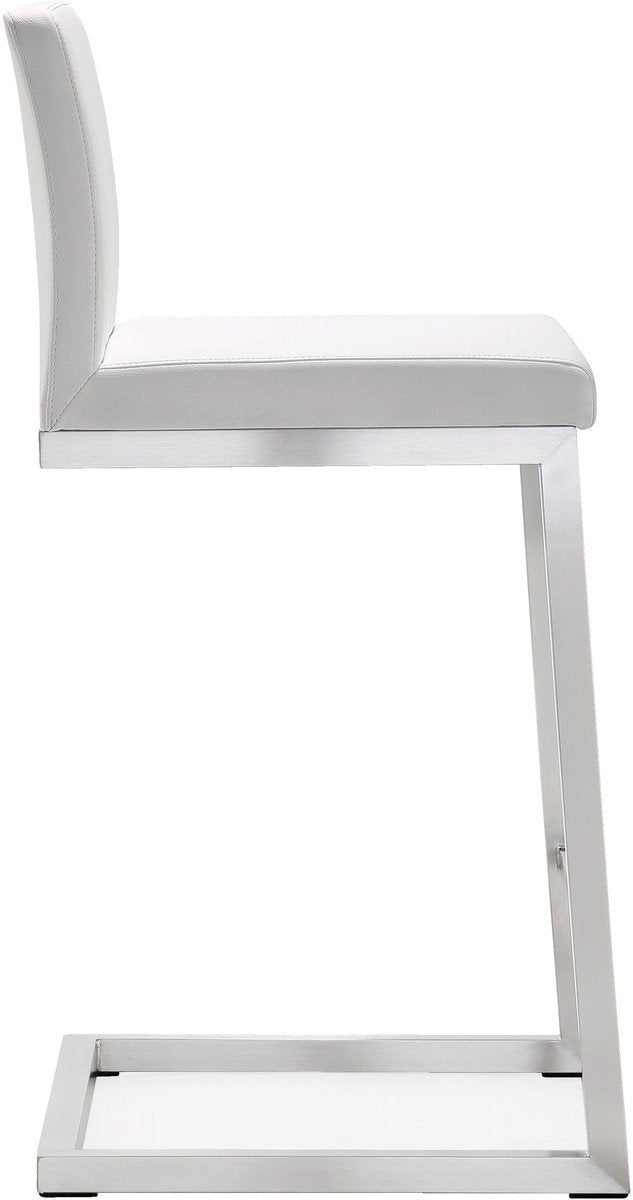 Parma Stainless Steel Counter Stool (Set of 2)