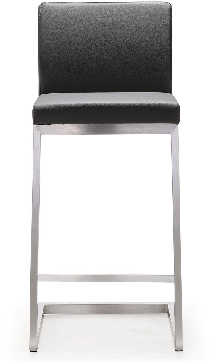 Parma Stainless Steel Counter Stool (Set of 2)