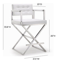 Load image into Gallery viewer, Director Steel Counter Stool