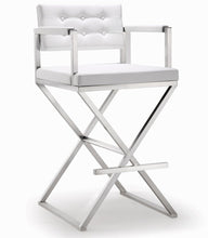 Load image into Gallery viewer, Director Steel Barstool