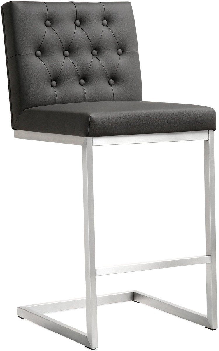 Helsinki Stainless Steel Counter Stool (Set of 2)