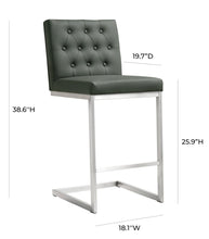Load image into Gallery viewer, Helsinki Stainless Steel Counter Stool (Set of 2)