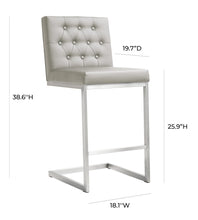 Load image into Gallery viewer, Helsinki Stainless Steel Counter Stool (Set of 2)