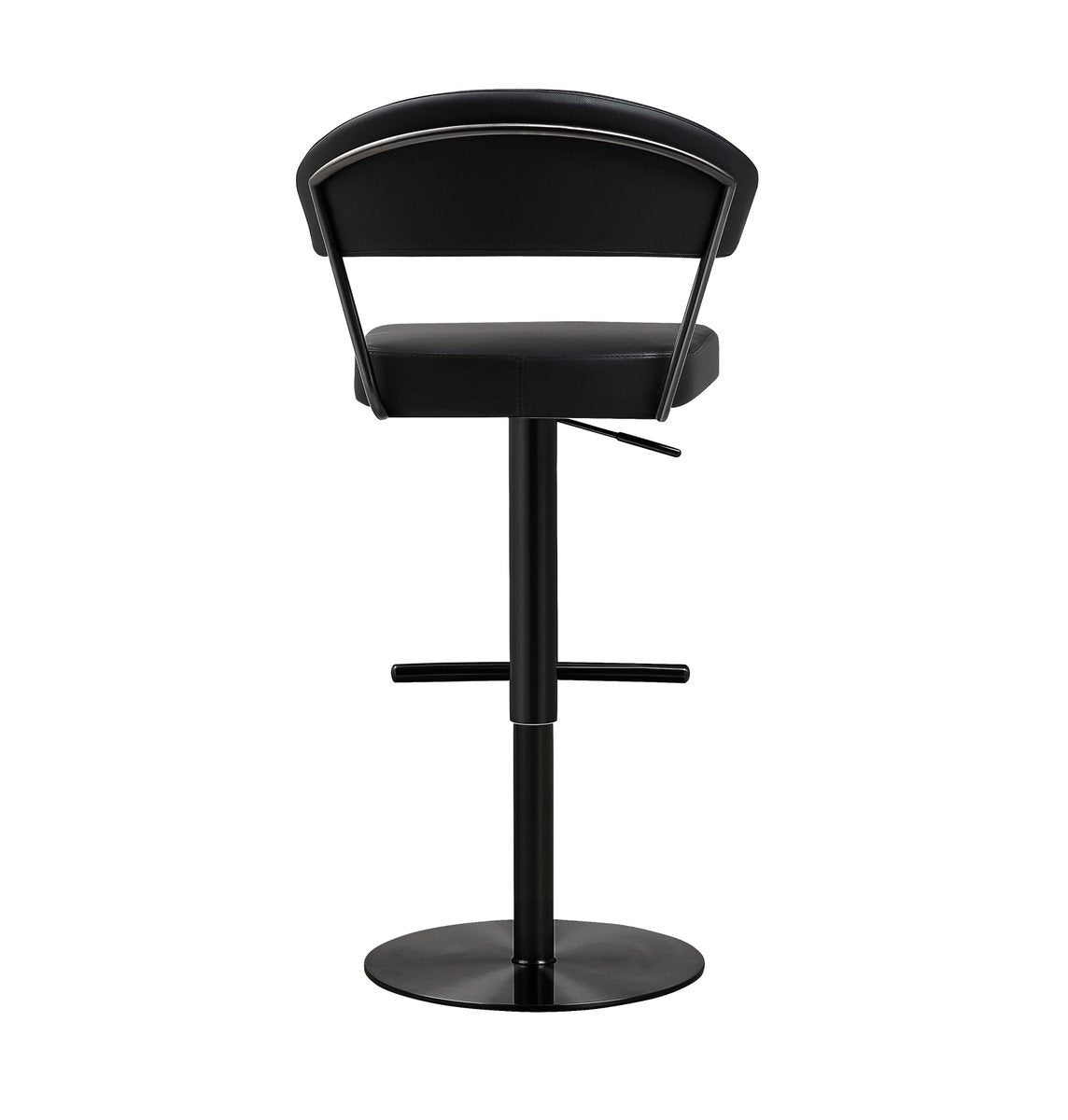 Cosmo Black on Black Steel Barstool