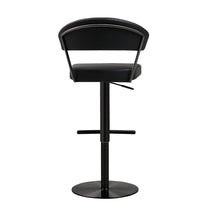 Load image into Gallery viewer, Cosmo Black on Black Steel Barstool