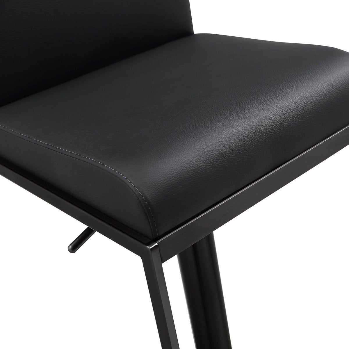 Amalfi Black on Black Steel Barstool