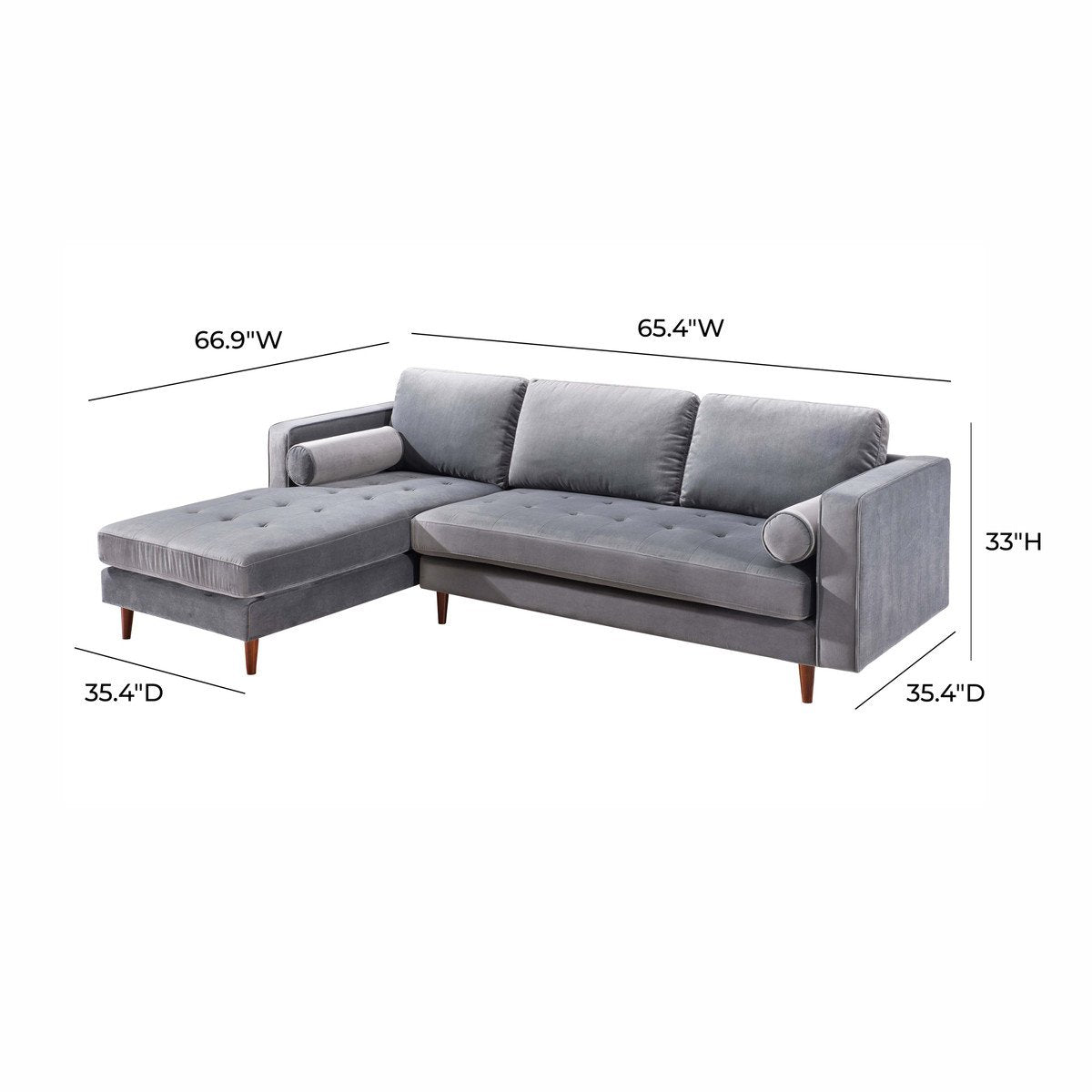 Como Velvet Sectional