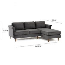 Load image into Gallery viewer, Porter Velvet Sectional RAF