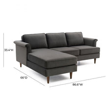 Load image into Gallery viewer, Porter Velvet Sectional LAF