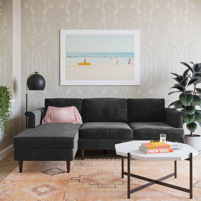 Porter Velvet Sectional LAF