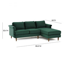 Load image into Gallery viewer, Porter Velvet Sectional RAF