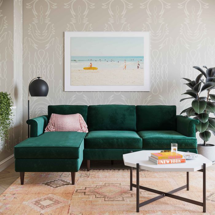 Porter Velvet Sectional LAF