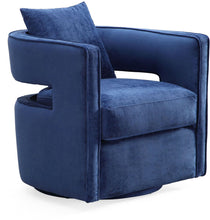 Load image into Gallery viewer, Kennedy Blush Velvet Swivel Chair