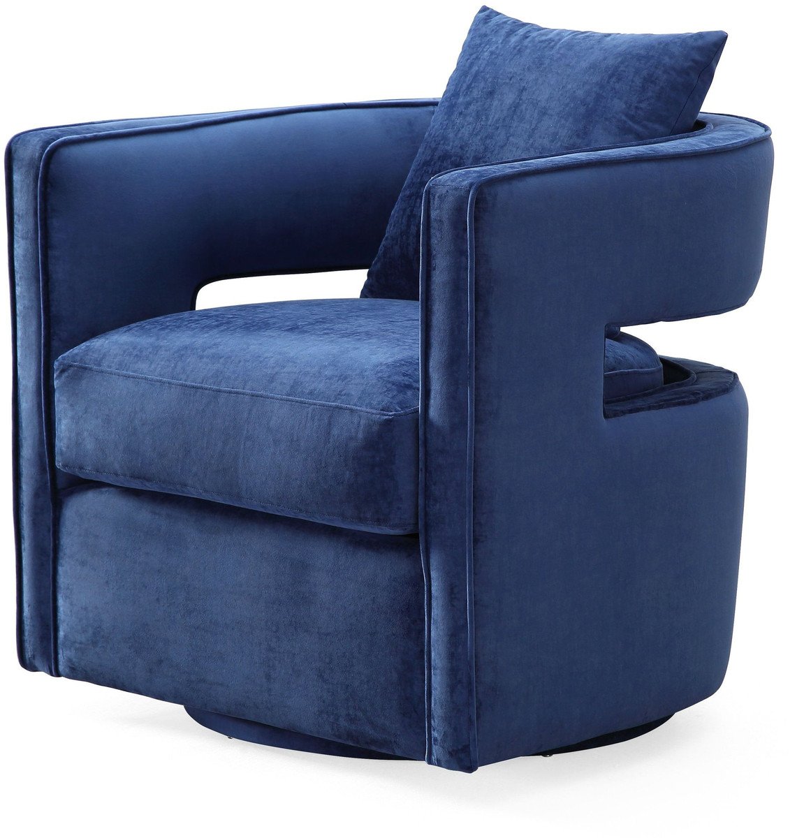 Kennedy Blush Velvet Swivel Chair