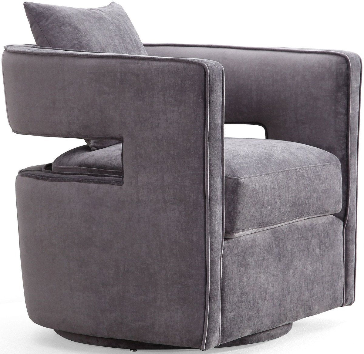 Kennedy Blush Velvet Swivel Chair