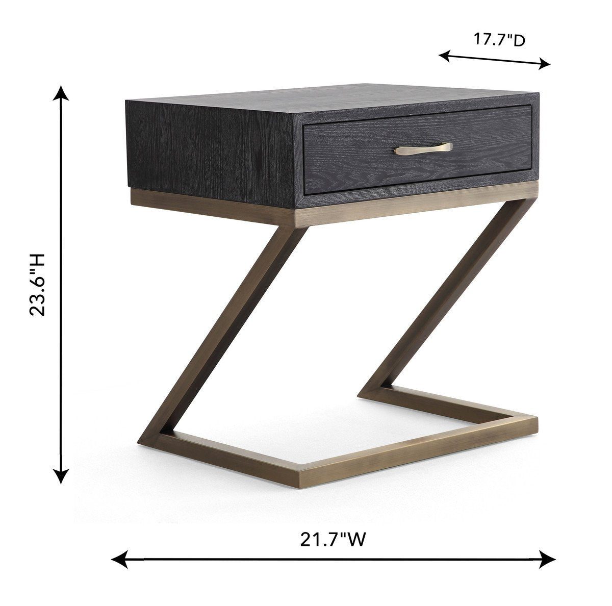 Mason Black Side Table