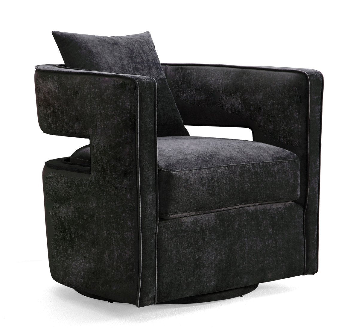 Kennedy Blush Velvet Swivel Chair