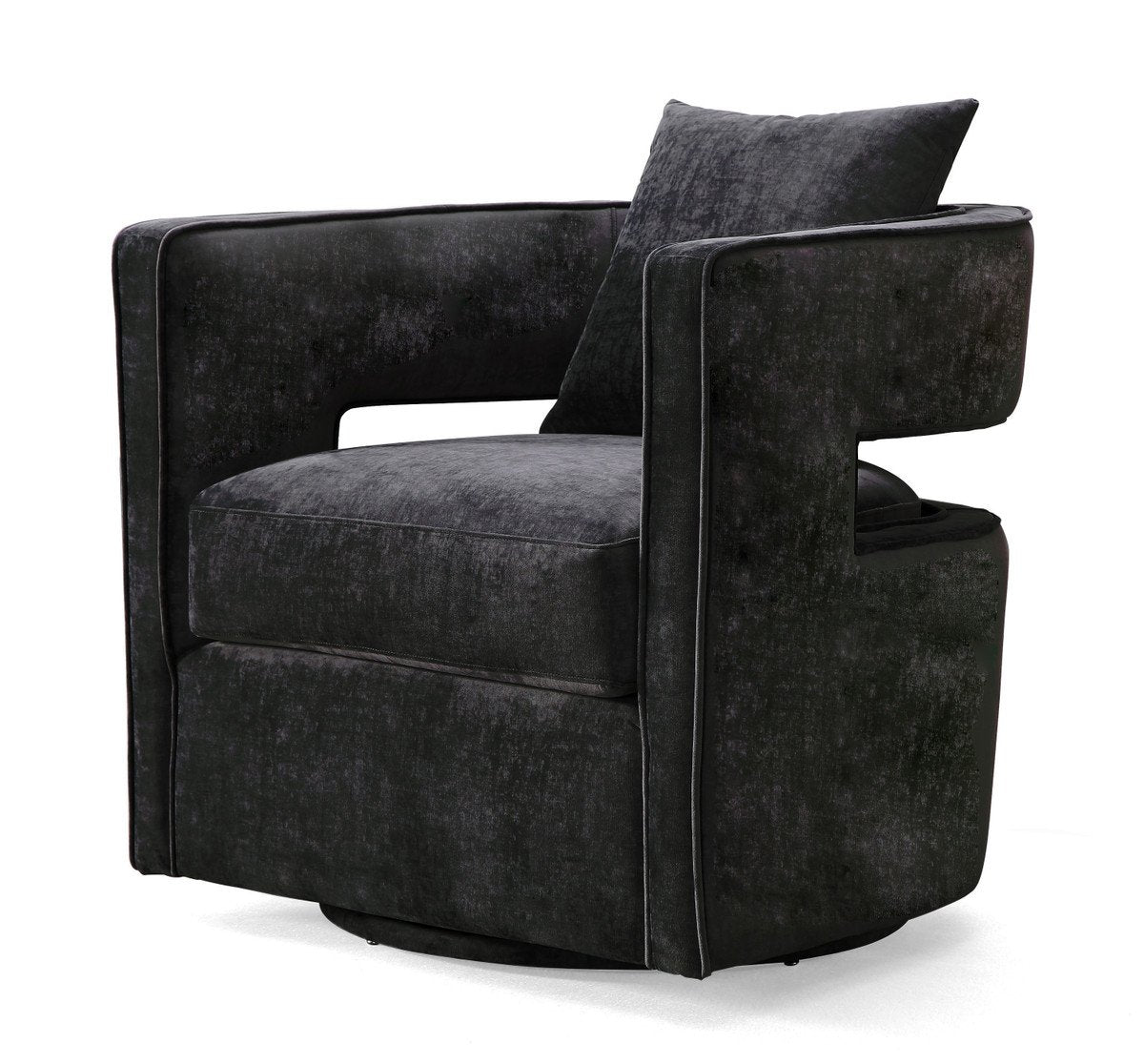 Kennedy Blush Velvet Swivel Chair