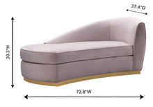 Load image into Gallery viewer, Iren Velvet Chaise Lounge