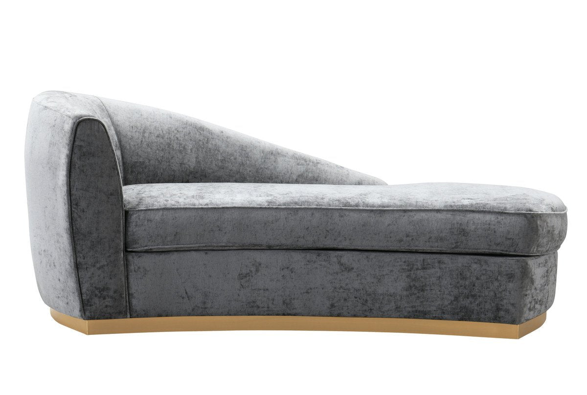 Iren Velvet Chaise Lounge