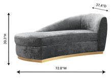 Load image into Gallery viewer, Iren Velvet Chaise Lounge