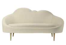 Load image into Gallery viewer, Cloud Cream Velvet Settee
