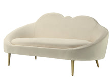 Load image into Gallery viewer, Cloud Cream Velvet Settee