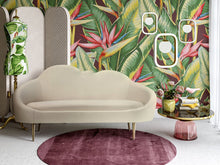 Load image into Gallery viewer, Cloud Cream Velvet Settee