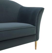 Load image into Gallery viewer, PLATO GREY VELVET SOFA