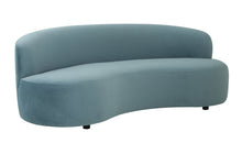 Load image into Gallery viewer, Cannellini Bluestone Velvet Sofa