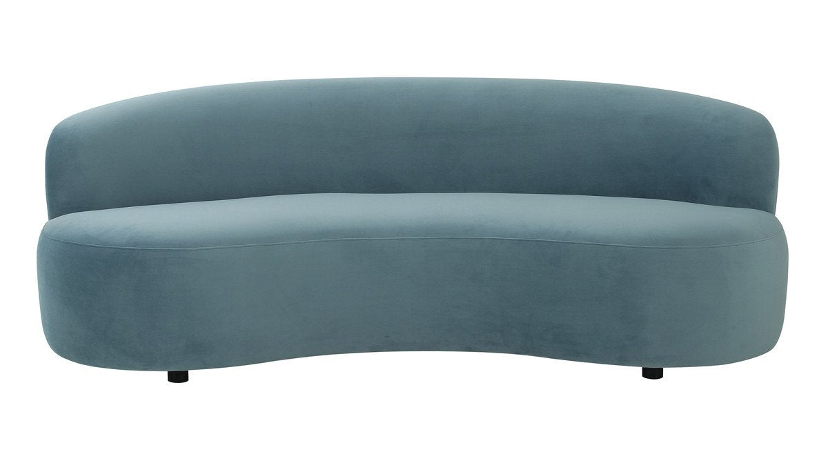 Cannellini Bluestone Velvet Sofa