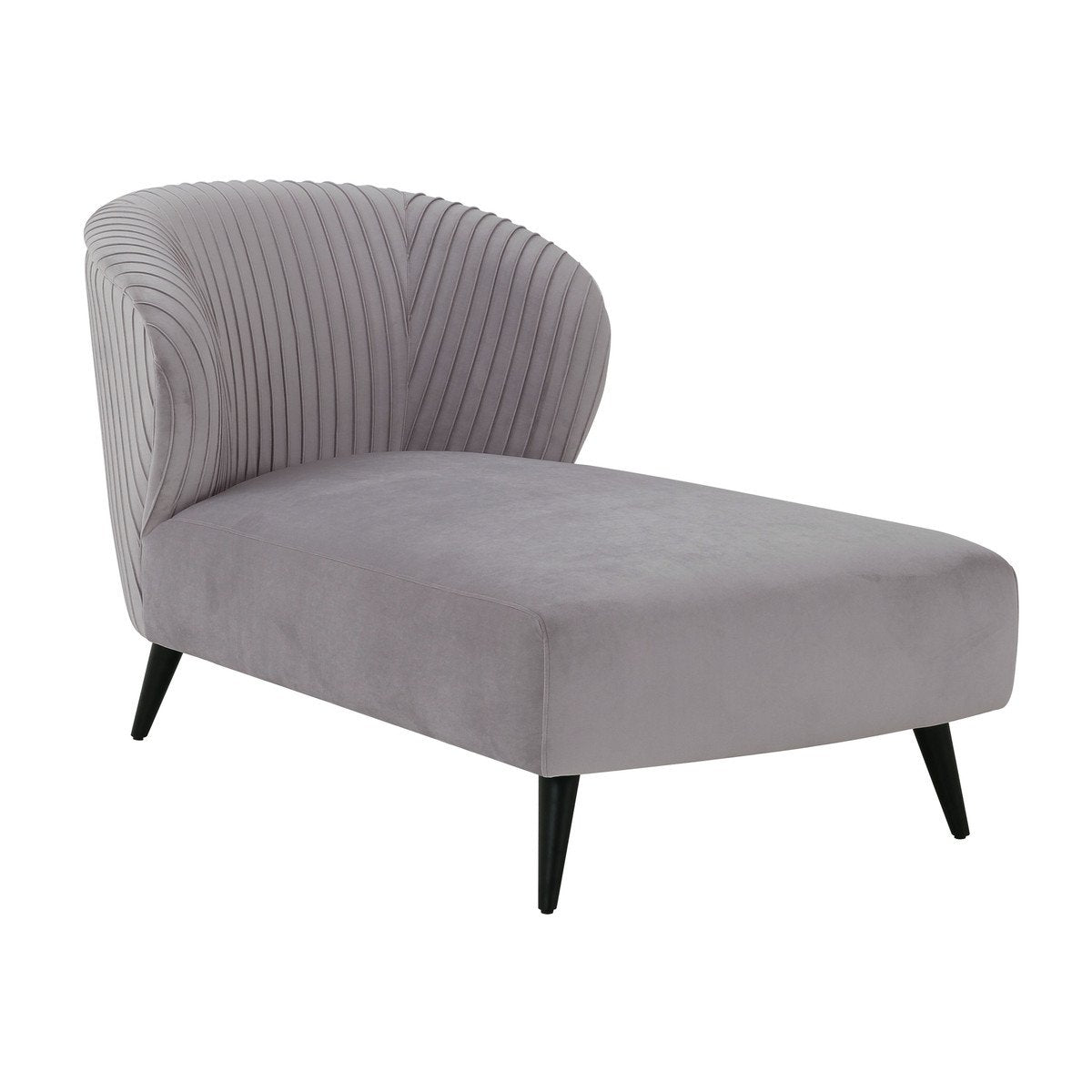 Maliah Pleated Velvet Settee