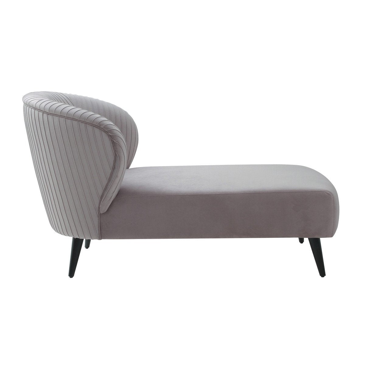 Maliah Pleated Velvet Settee