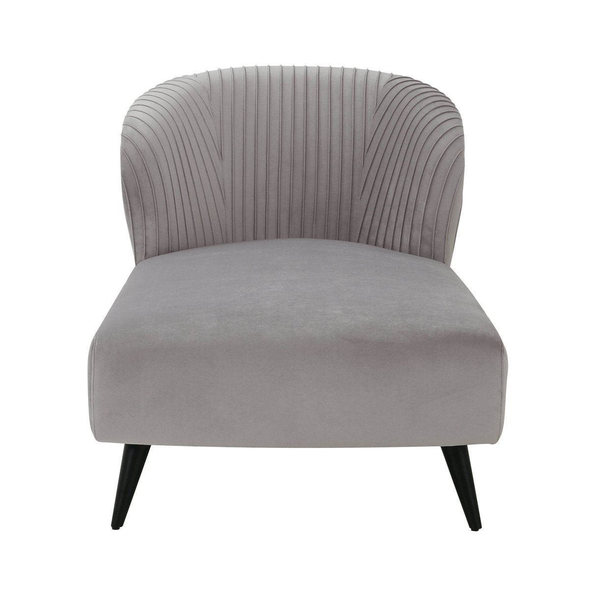 Maliah Pleated Velvet Settee