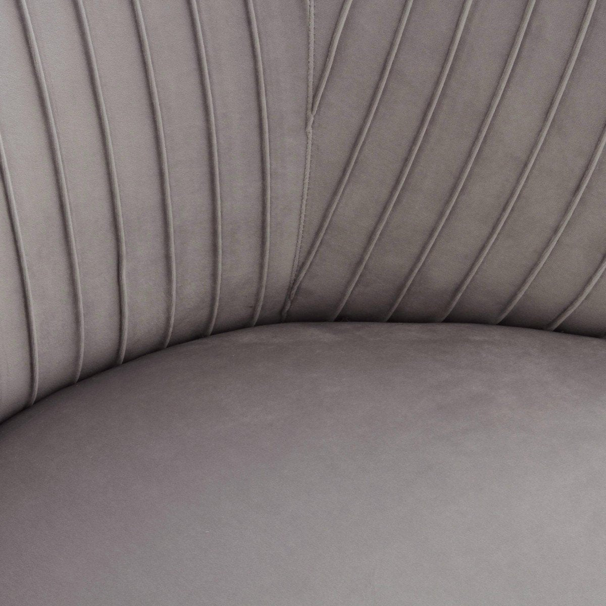 Maliah Pleated Velvet Settee